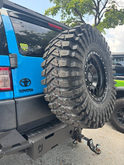 Toyota FJ Cruiser Spare Tire Relocation Bracket — 2-Inch Lift for 35"–37" Tires