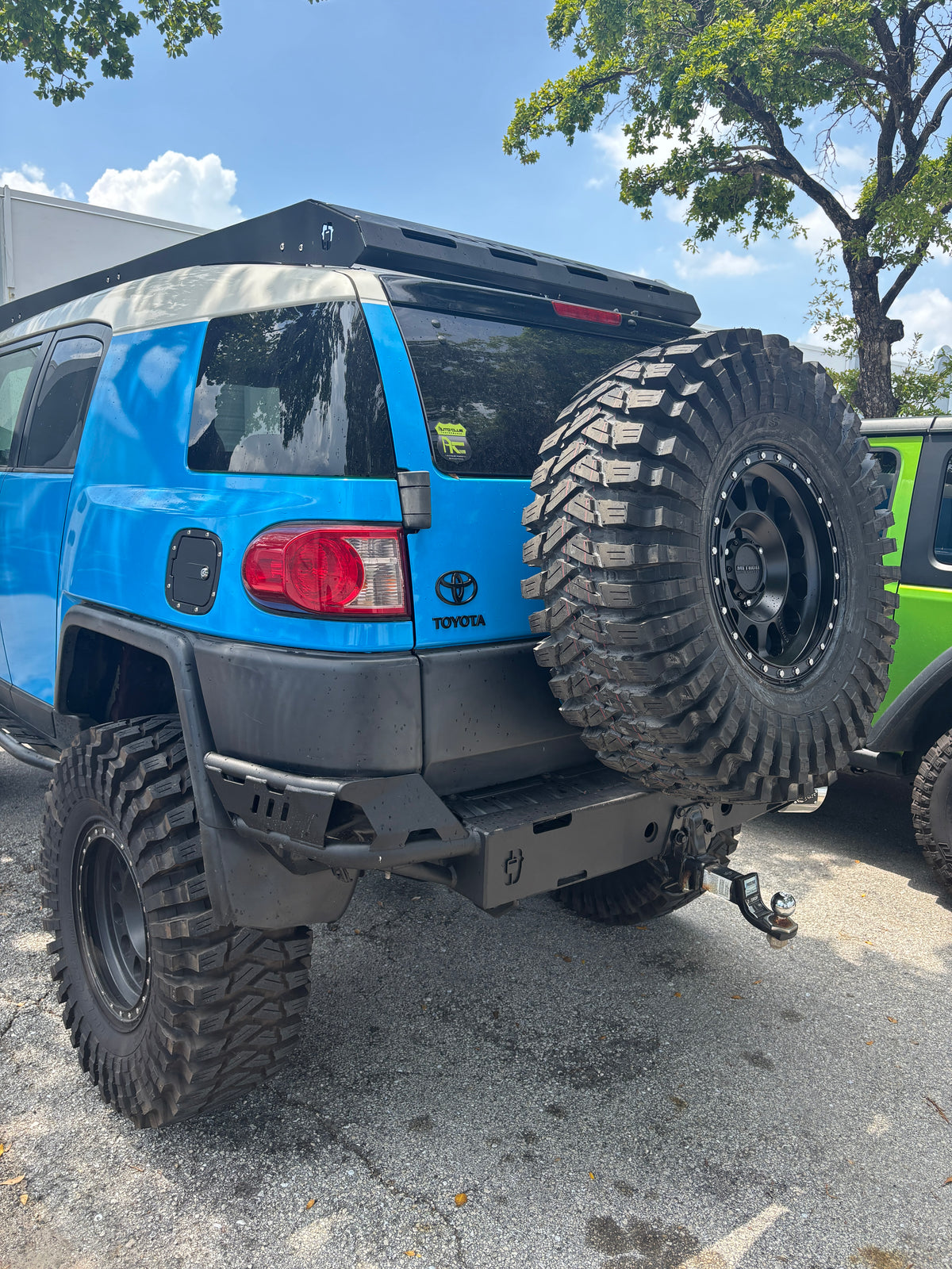 Toyota FJ Cruiser Spare Tire Relocation Bracket — 2-Inch Lift for 35"–37" Tires